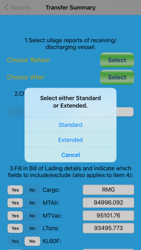 Choose Extended or Standard Layout